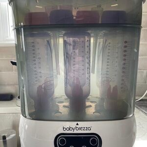 Baby Brezza Bottle Sterilizer in White and Black